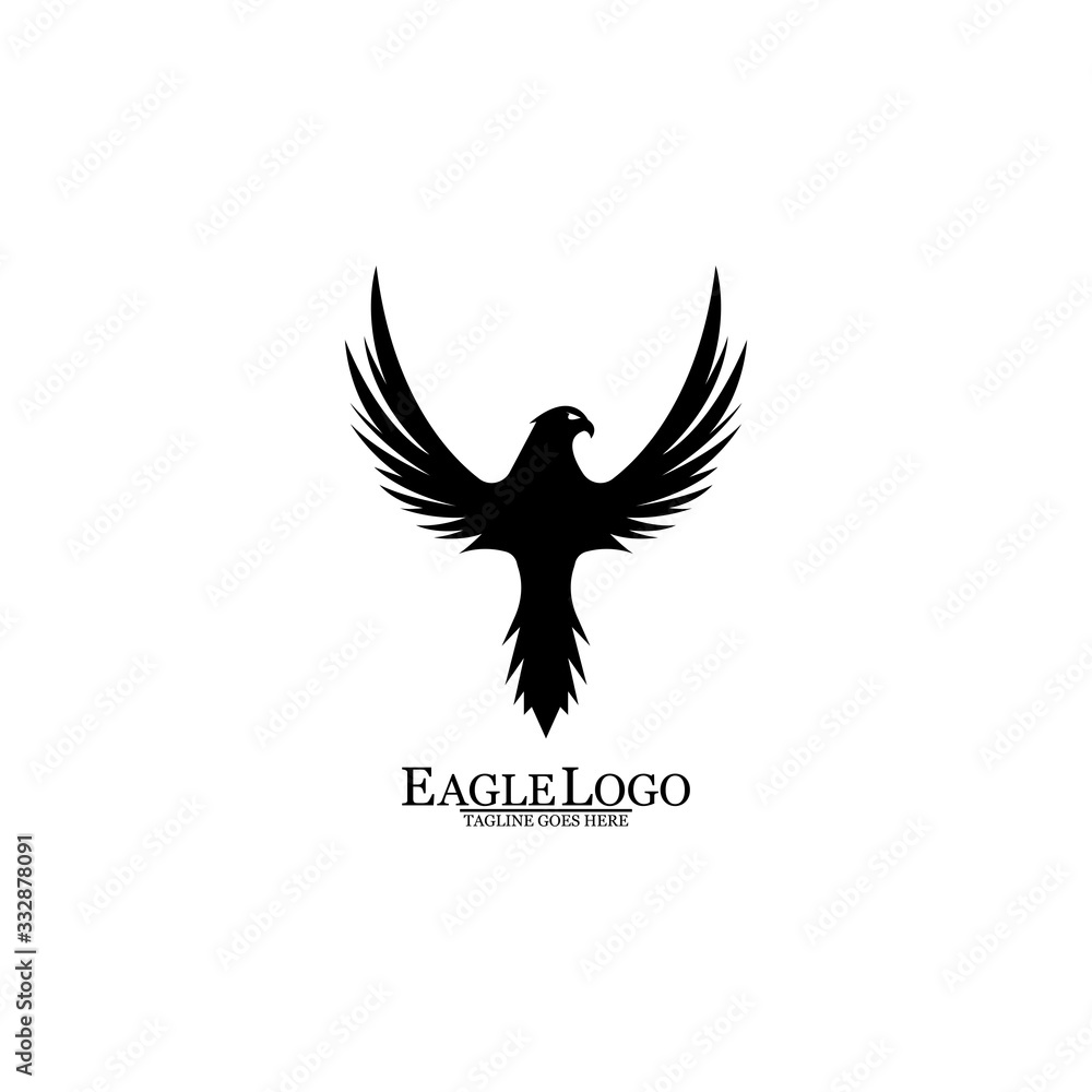 Obraz premium Eagle icon logo design vector template