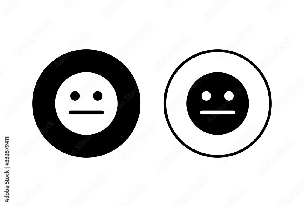 Fototapeta premium Smile icons set on white background. Smile vector icon. Emoticon Icon vector. Emoji