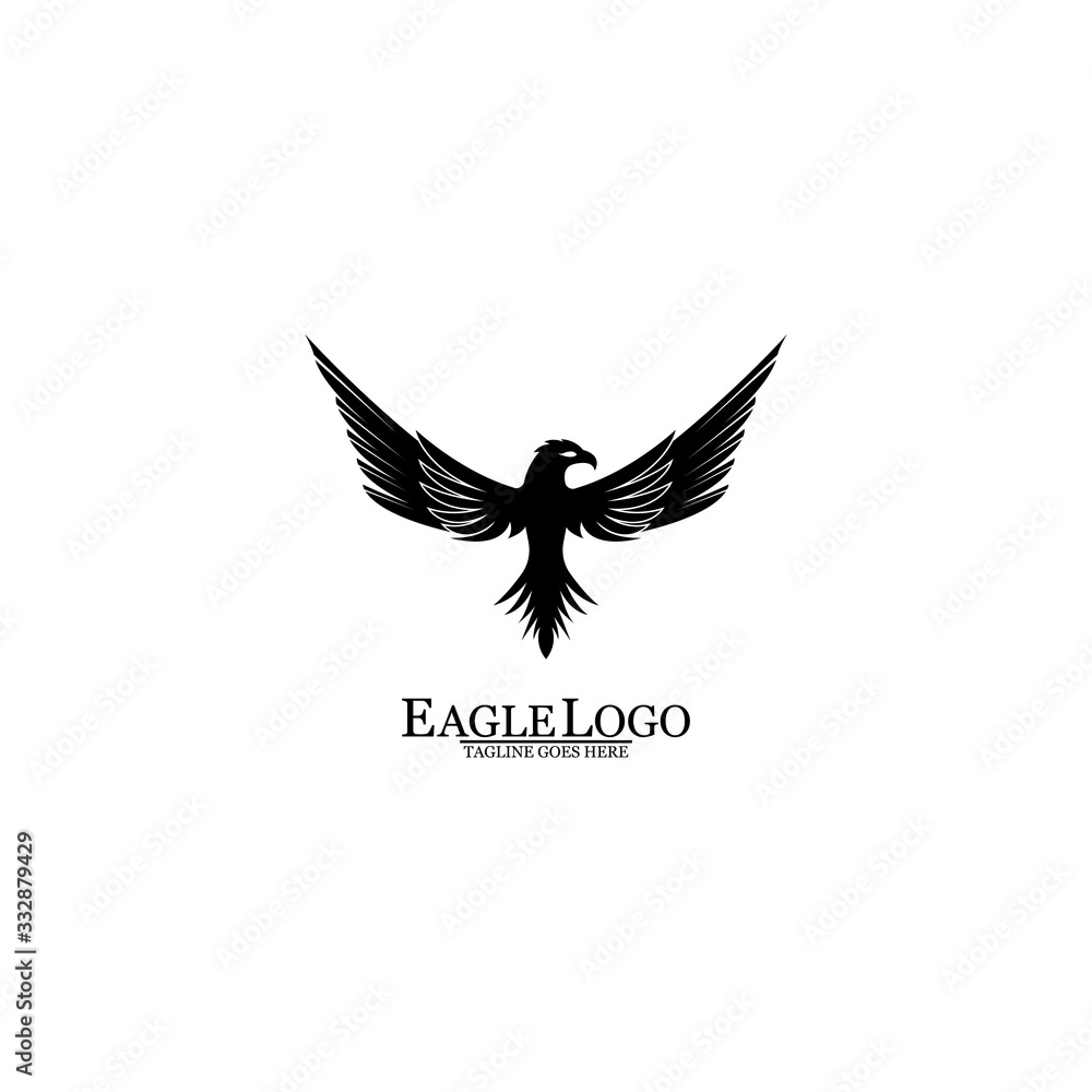 Obraz premium Eagle icon logo design vector template
