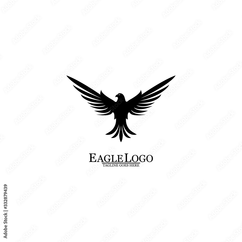 Obraz premium Eagle icon logo design vector template