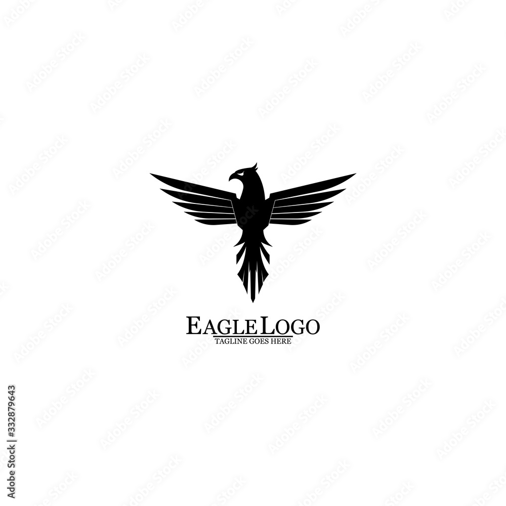 Fototapeta premium Eagle icon logo design vector template