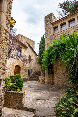 Old town of Pals in Girona, Catalonia, Spain.