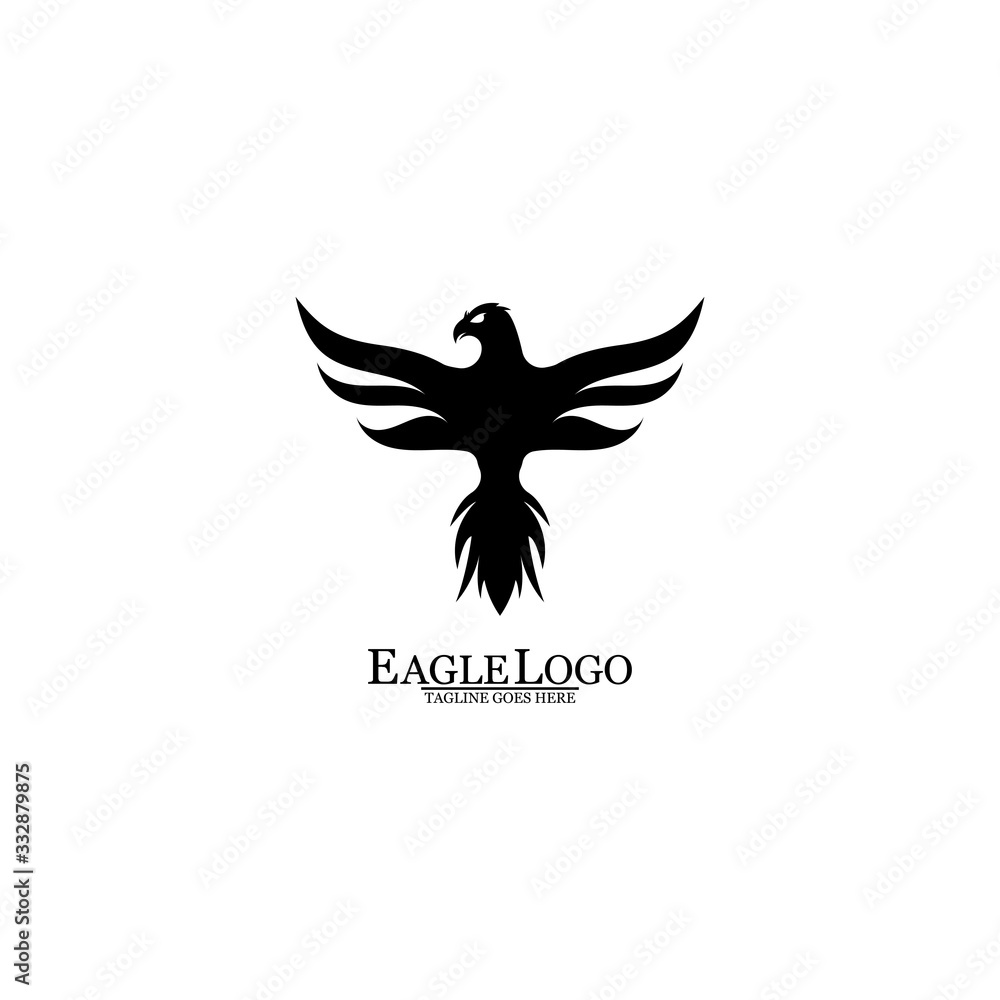 Obraz premium Eagle icon logo design vector template