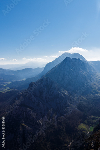 mountains peak in the basque country © larrui