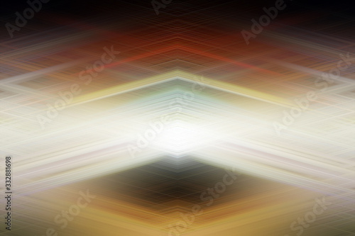 Bright intercrossing arrow shaped rays of light forming complex geometrical structures abstract texture/background.