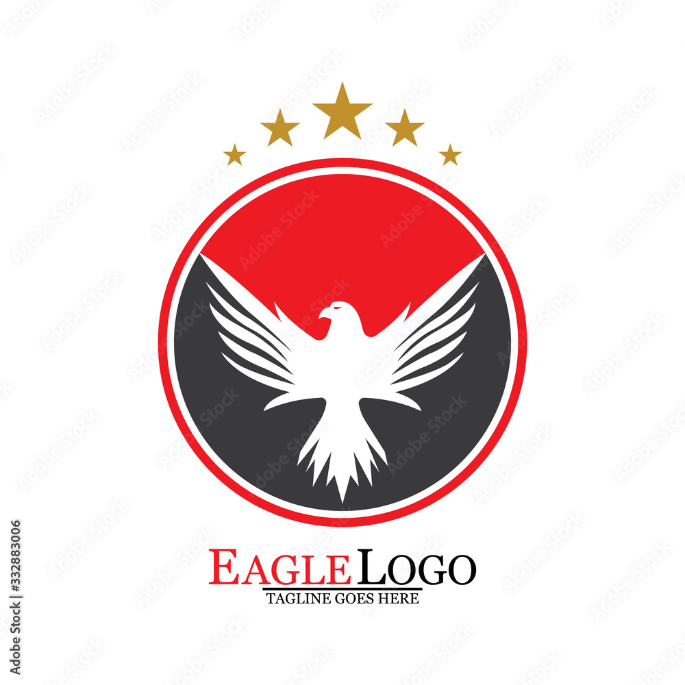 Falcon Eagle Bird Logo Template Vector Icon Falcon Eagle Bird Logo Template Vector Icon