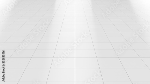 White floor marble clean ceramic tile background 3d render © Chanachai