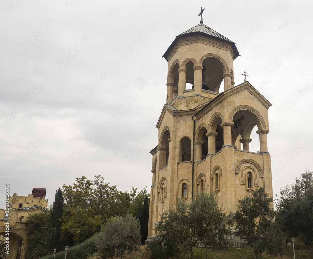 Georgia - old orthodox church in mountain 