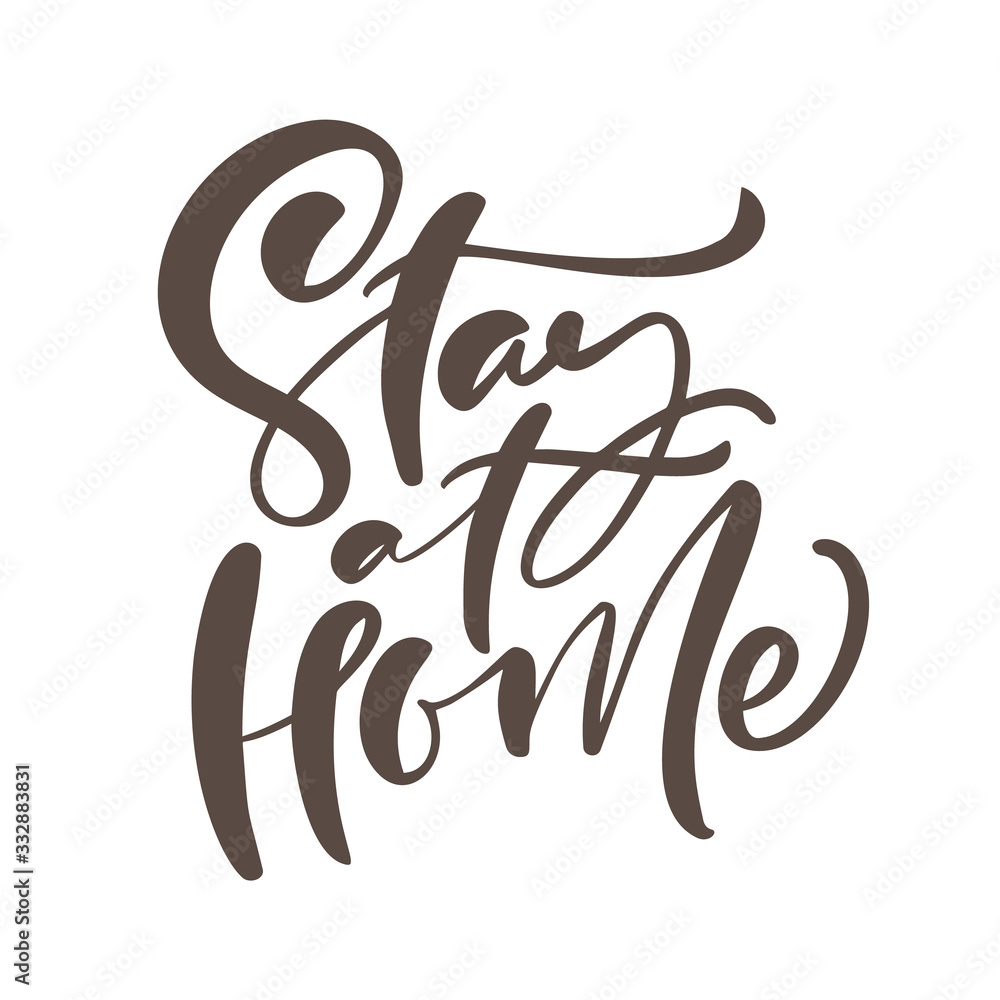 Coronavirus Covid-19, quarantine motivational poster. Stay at home to reduce risk of infection and spreading the virus. quote vector illustration