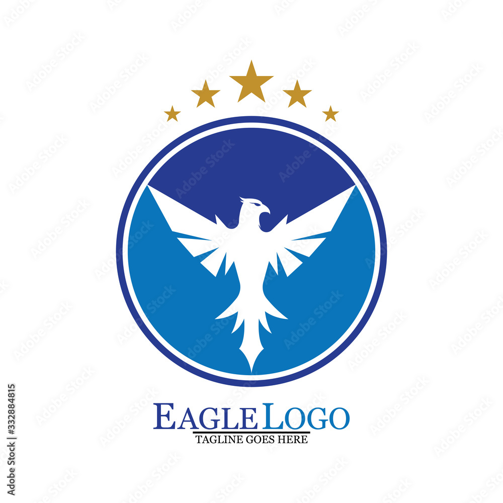 Falcon Eagle Bird Logo Template Vector Icon Falcon Eagle Bird Logo Template Vector Icon