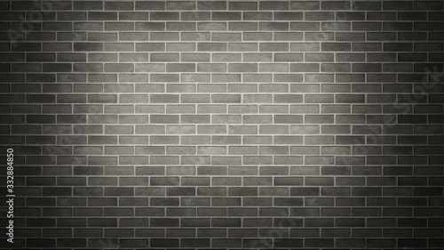 Brick stone wall grunge black color tile Texture backgrounds Template copy space interior design