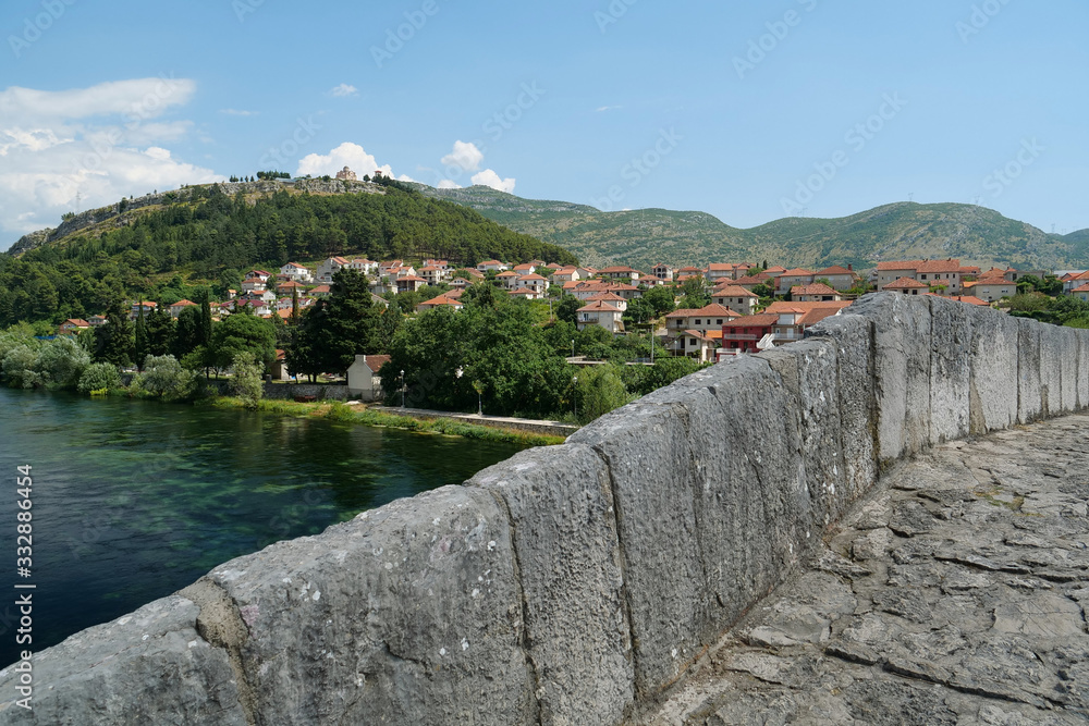 Bridge over Trebisnjica river in Trebinje city, Bosnia and Herzegovina Bridge over Trebisnjica river in Trebinje city, Bosnia and Herzegovina