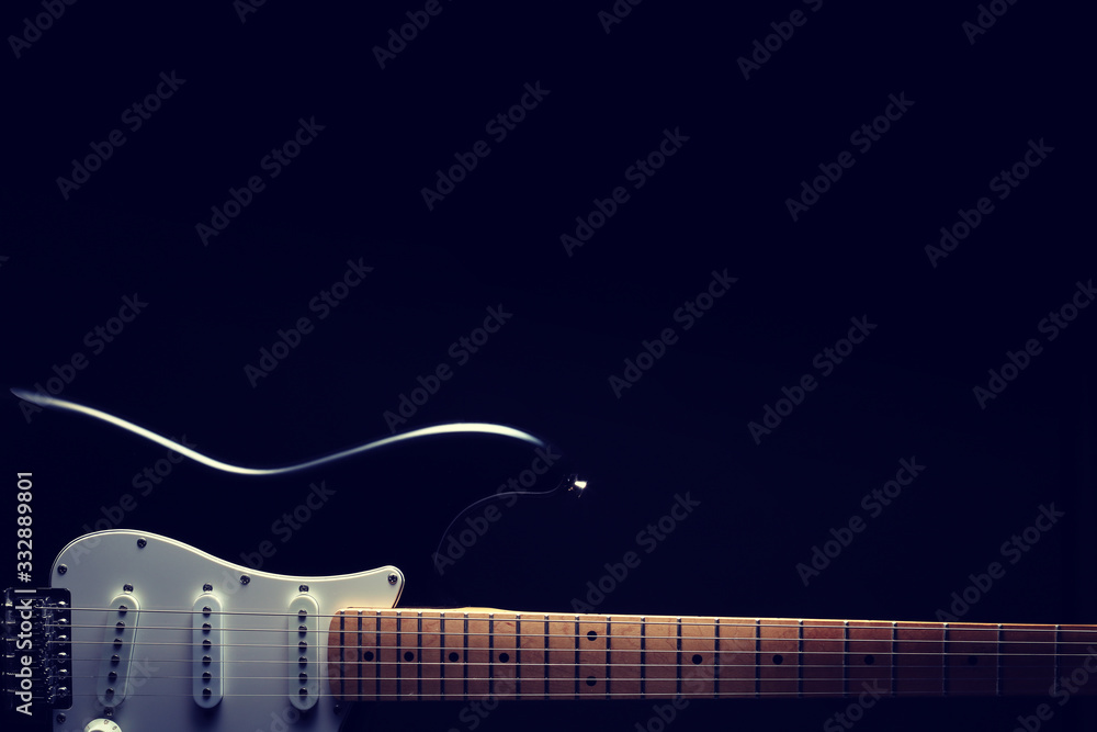 Obraz premium エレキギターのシルエット
