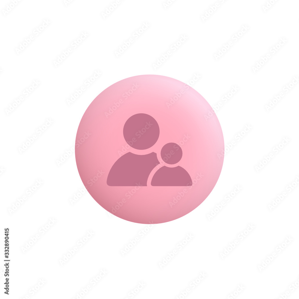 Friends - Modern App Button Friends - Modern App Button