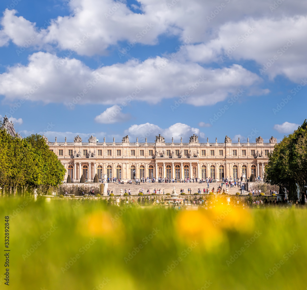Obraz premium Chateau de Versailles during spring time in Paris FRANCE
