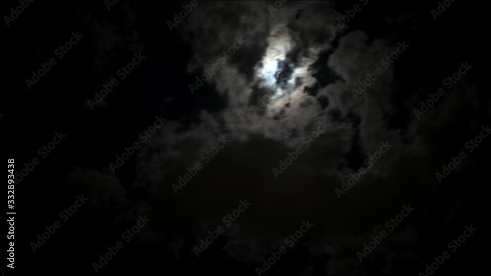 Timelapse of Moon and Clouds