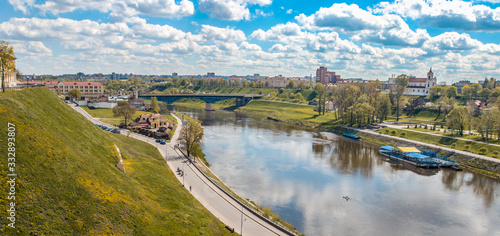 Beautiful view of the Neman river. Grodno. Belarus photo