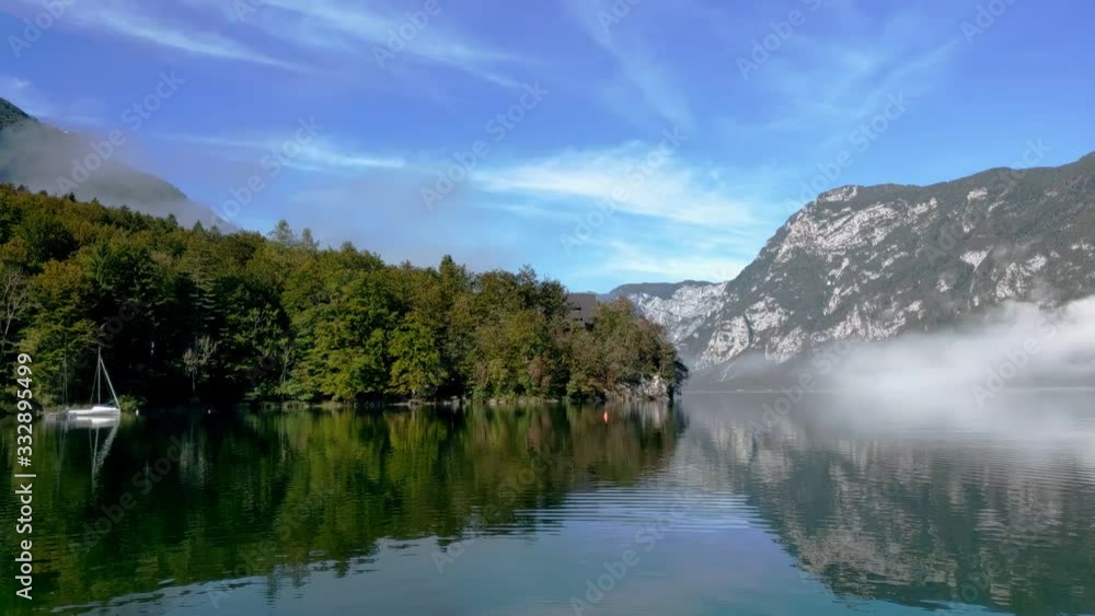 Fall Season at the Lake Bohinj in the Slovenia Fall Season at the Lake Bohinj in the Slovenia