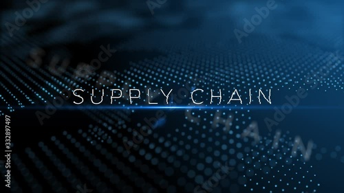 Supply Chain modern futuristic indro 3D animation photo