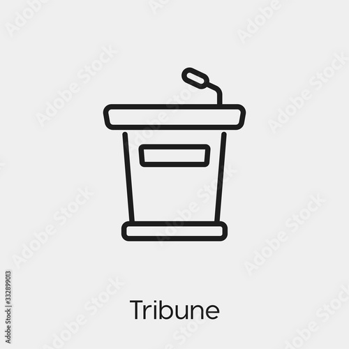 tribune icon vector sign symbol