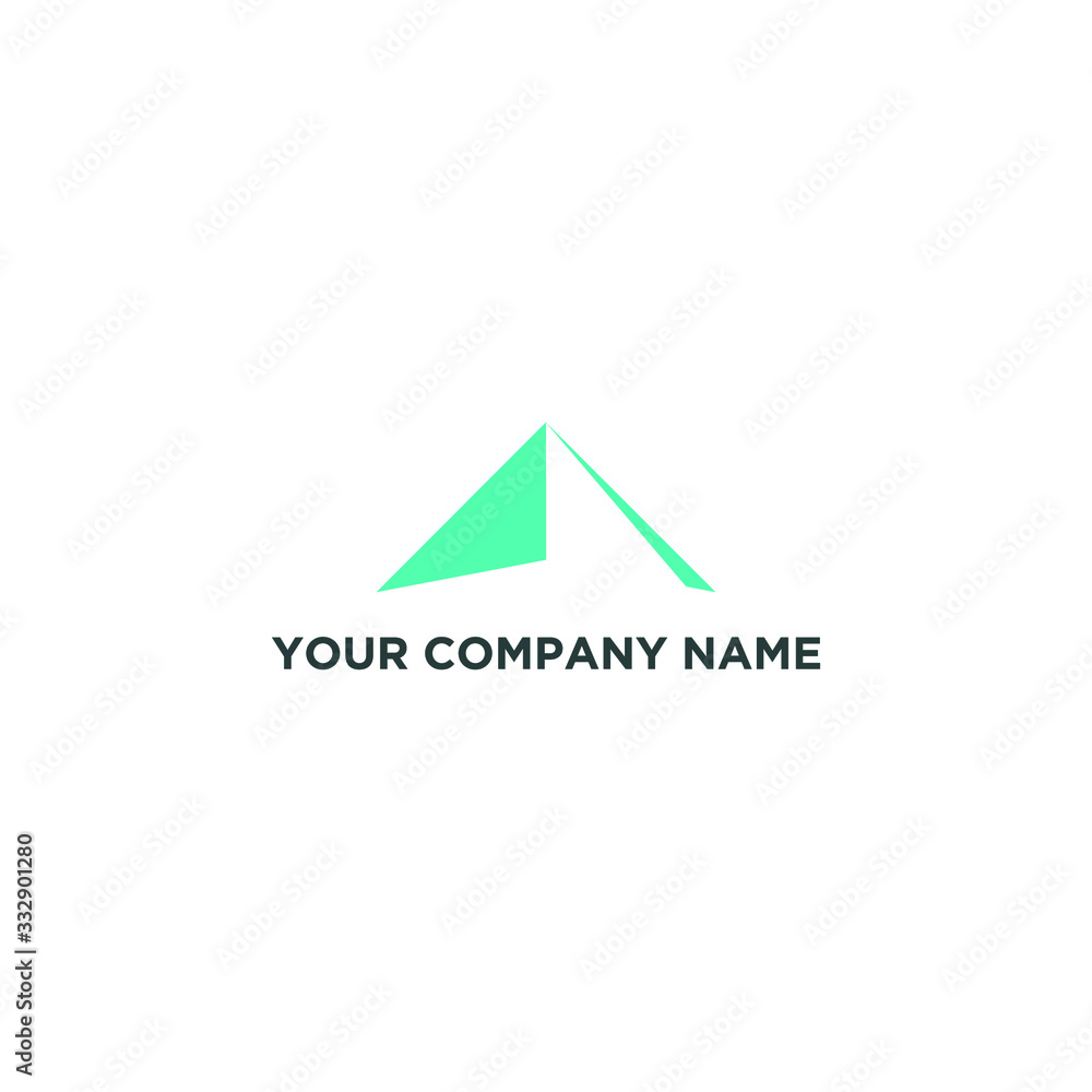 Letter A abstract with cyan colors Letter A abstract with cyan colors
