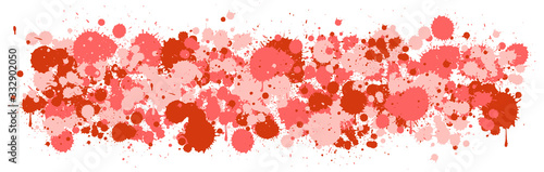 Obraz na płótnie Background design with watercolor splash in red on white background