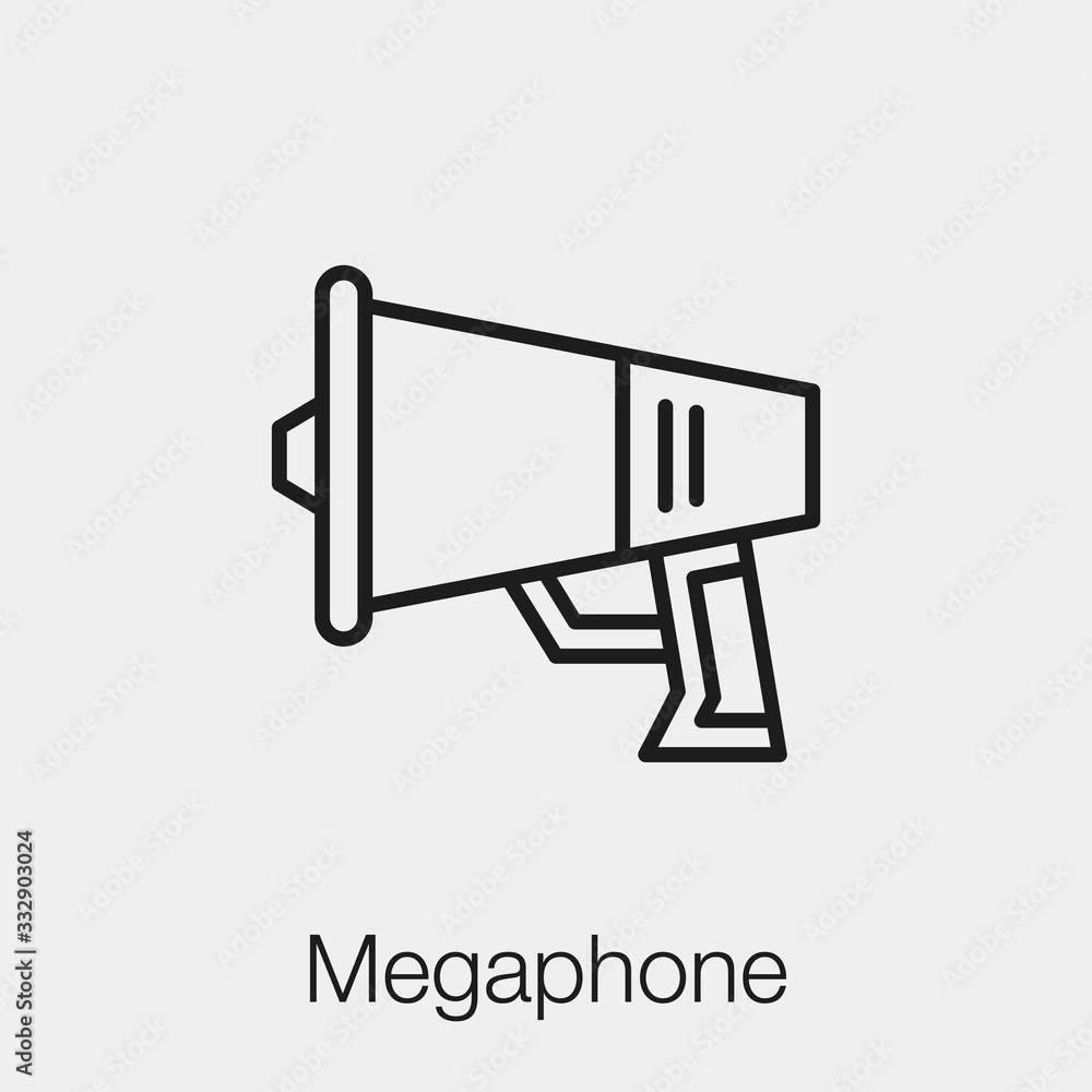 megaphone icon vector sign symbol