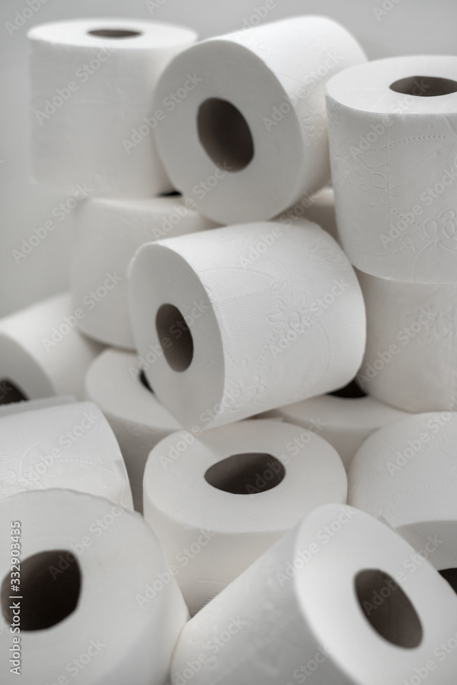 Rolls of daily use toilet paper Rolls of daily use toilet paper