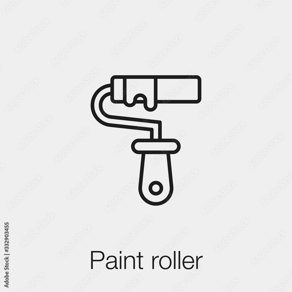 paint roller icon vector sign symbol paint roller icon vector sign symbol