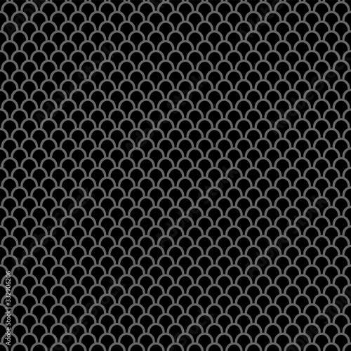 Seamless grid pattern in fish scale design.