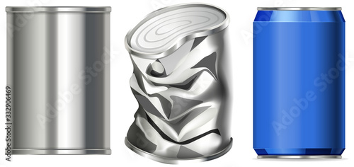 Aluminium can with no label on it