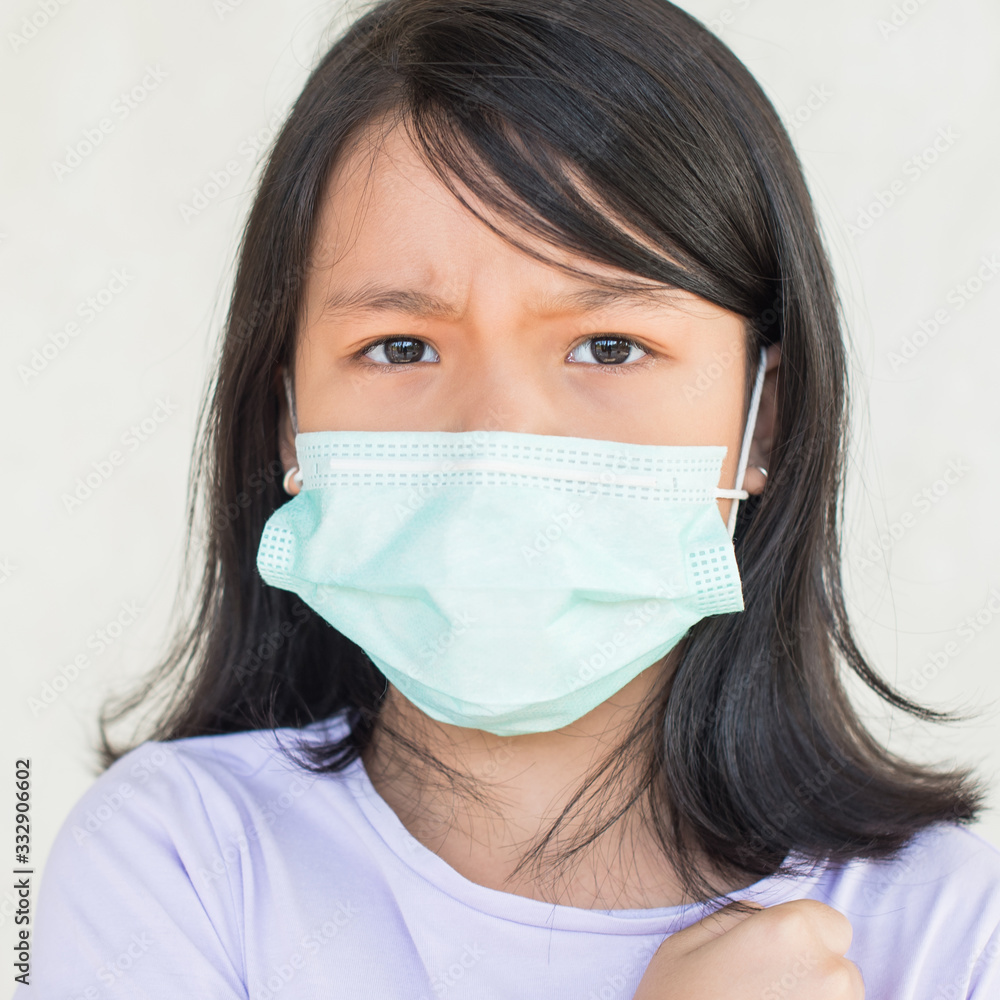 coronavirus asian woman wearing flu virus mask prevention. asian little girl wearing protective face mask for plague coronavirus. show stop hands gesture for stop virus outbreak epidemic symptoms. coronavirus asian woman wearing flu virus mask prevention. asian little girl wearing protective face mask for plague coronavirus. show stop hands gesture for stop virus outbreak epidemic symptoms.