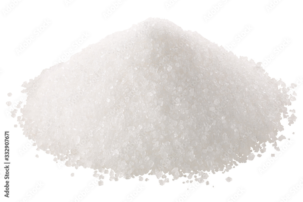 White crystalline sugar pile, paths White crystalline sugar pile, paths