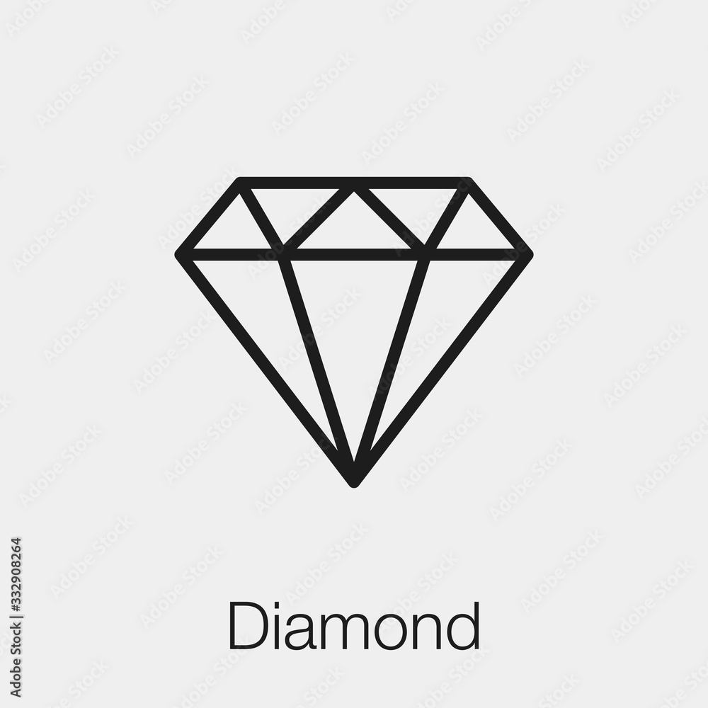 diamond icon vector sign symbol diamond icon vector sign symbol