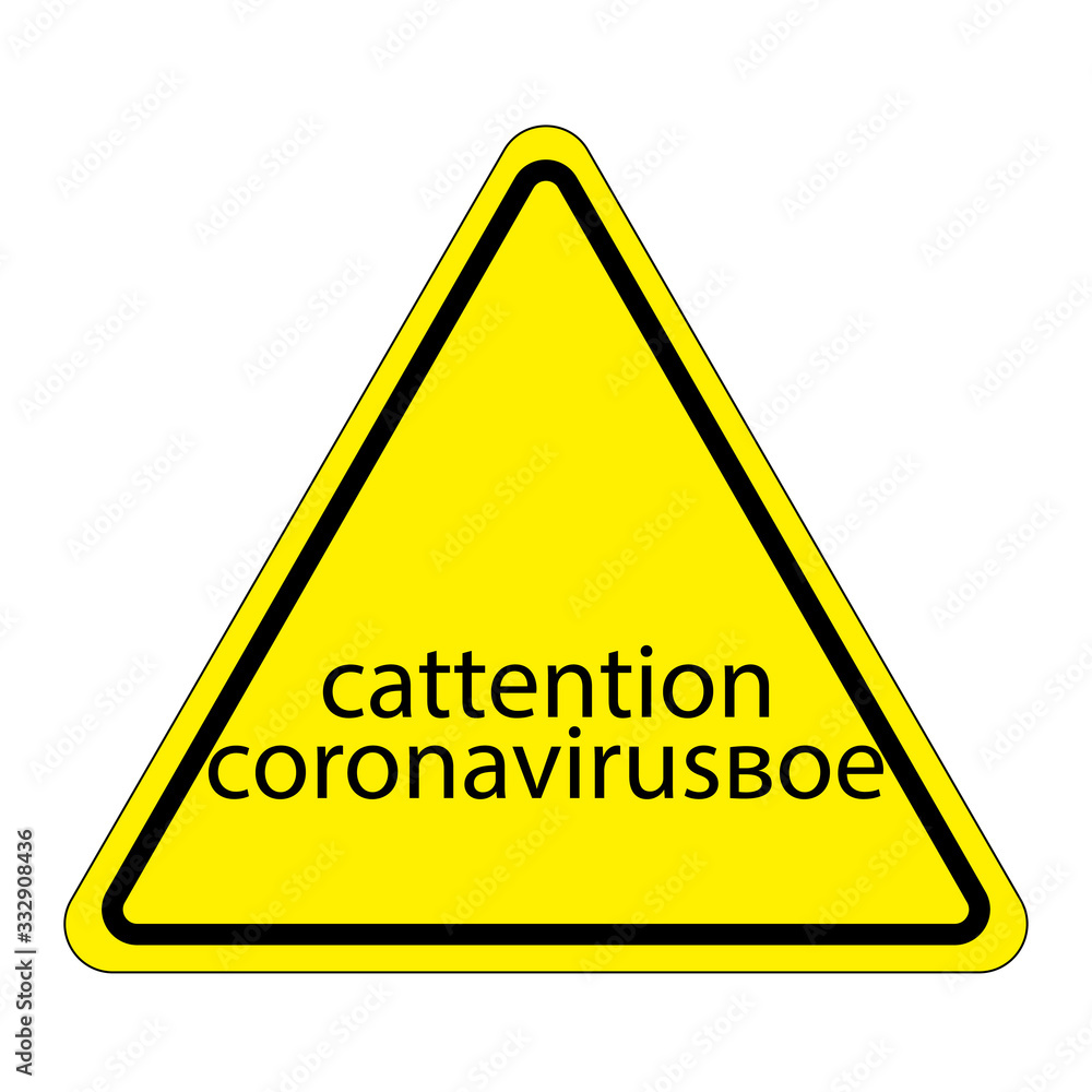 attention sign plate. attention sign plate.