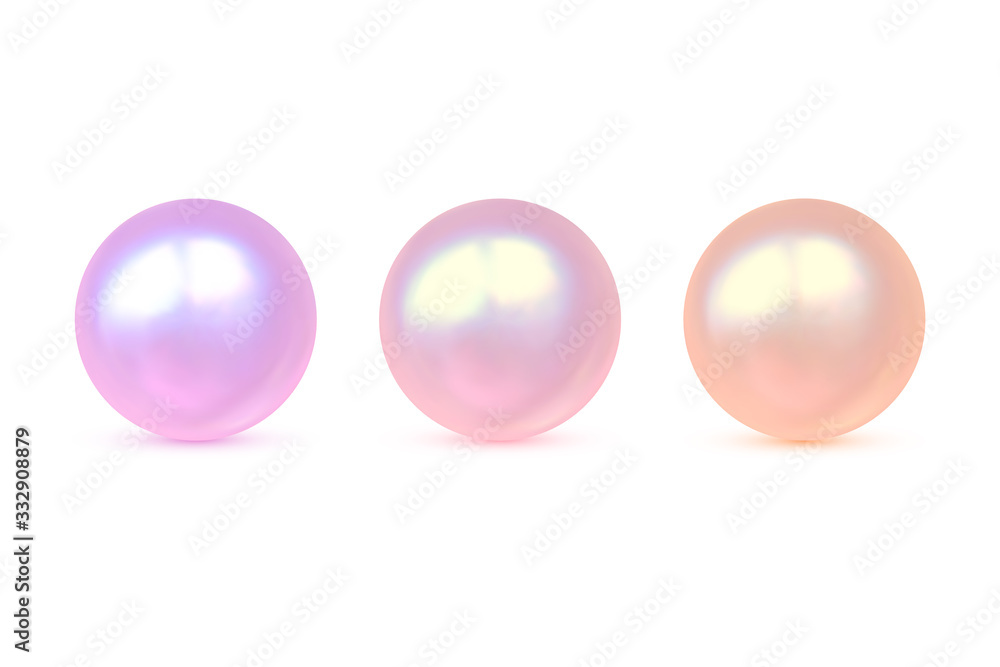 Three shiny pearls