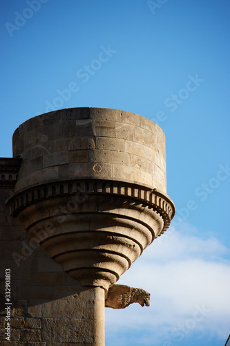 Buildings in the Gothic Quarter in Barcelona, Spain