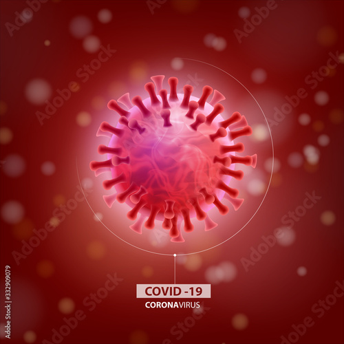 Coronavirus COVID-19. Virus wuhan from china. Vector illustration.