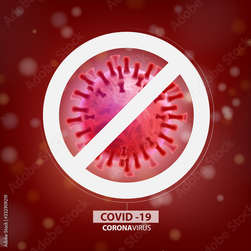 Coronavirus COVID-19. Virus wuhan from china. Vector illustration.