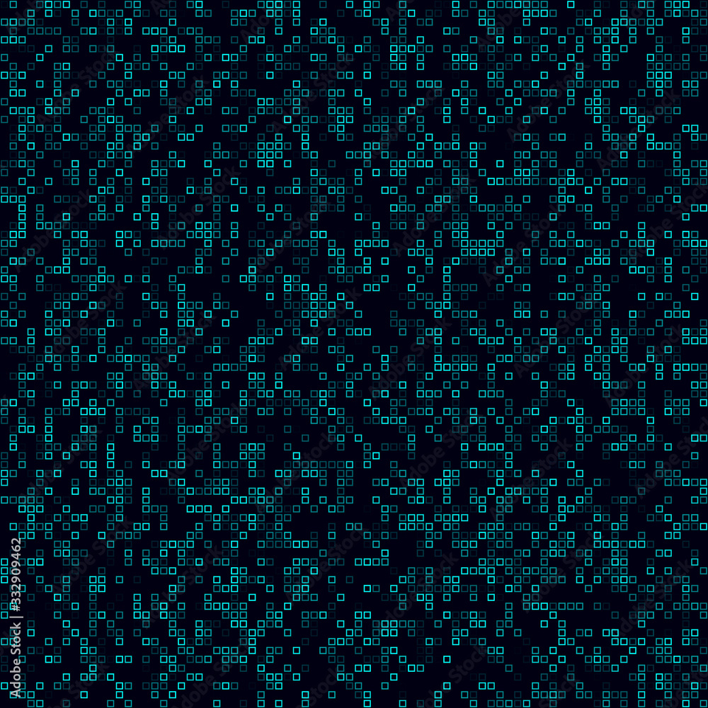 Technology seamless pattern. Sparse pattern of frames. Cyan colored seamless background. Powerful vector illustration. Technology seamless pattern. Sparse pattern of frames. Cyan colored seamless background. Powerful vector illustration.