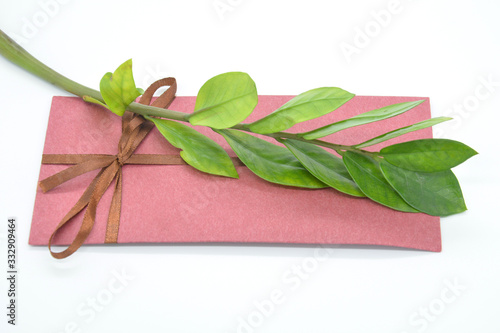 Gift envelope concept. SPA, wedding. Wedding invitations, envelopes, cards.  flat lay, copy space