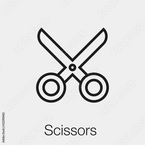 scissors icon vector sign symbol
