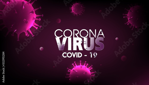 Inscription COVID-19. World Health Organization WHO introduced new official name for Coronavirus disease named COVID-19.Wuhan virus disease