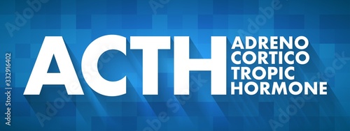 ACTH - Adrenocorticotropic hormone acronym, medical concept background