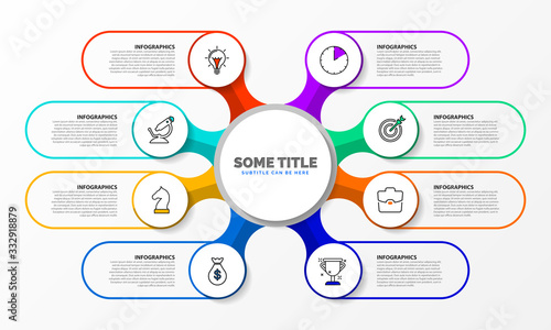 Infographic design template. Creative concept with 8 steps