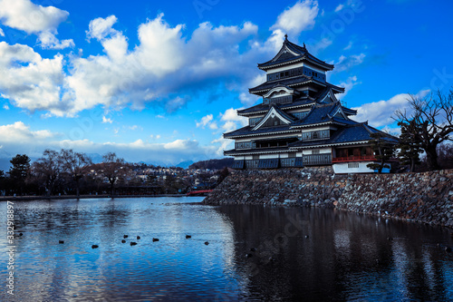 Matsumoto Castle in the Sunset Time, Japan