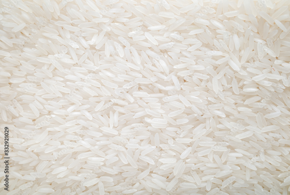 Jasmine rice, rice grains healthy food on white background Jasmine rice, rice grains healthy food on white background