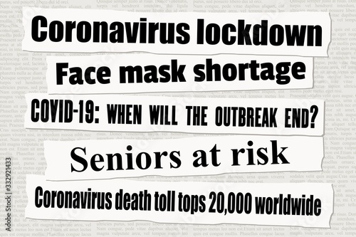 Coronavirus lockdown news photo