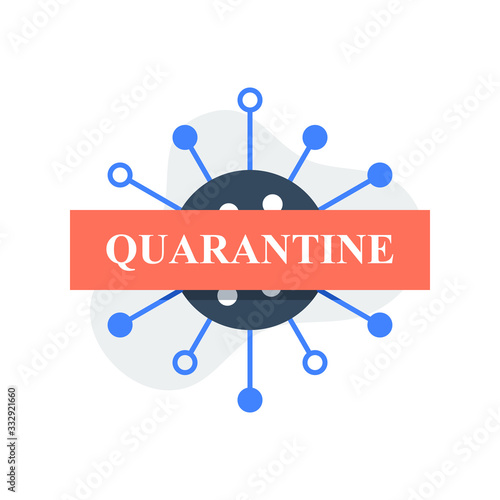 Covid-19 or Coronavirus, barred virus molecular, pandemic quarantine