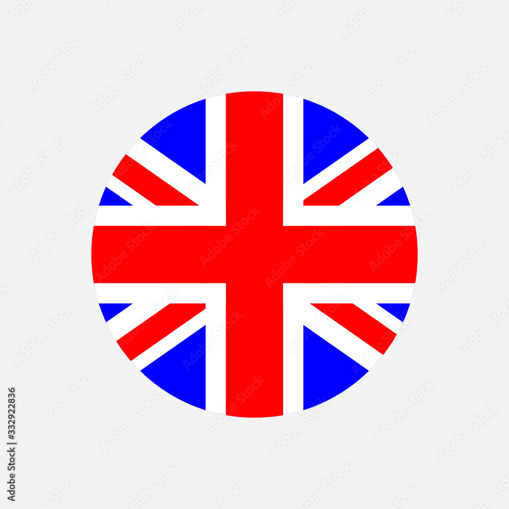 Obraz premium UK Of Great Britain Flag Icon